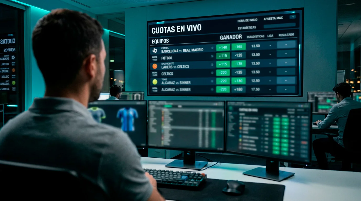 Cuotas moneyline en NCAA football mostrando favorito y underdog en pantalla de apuestas